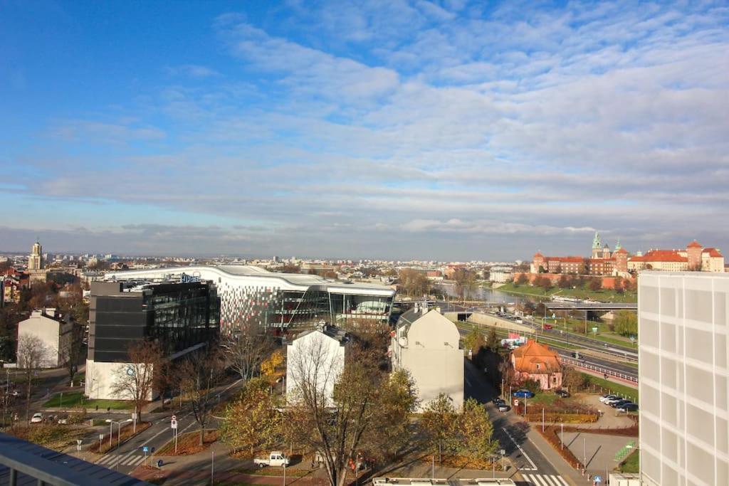 Apartament W Budynku Nad Wisla, Barska 69 Cracovia Esterno foto